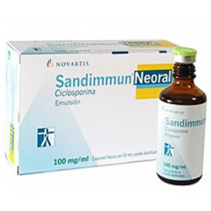 SANDIMMUN NEORAL 100 MG / ML ( CYCLOSPORIN ) ORAL SOLUTION 50 ML